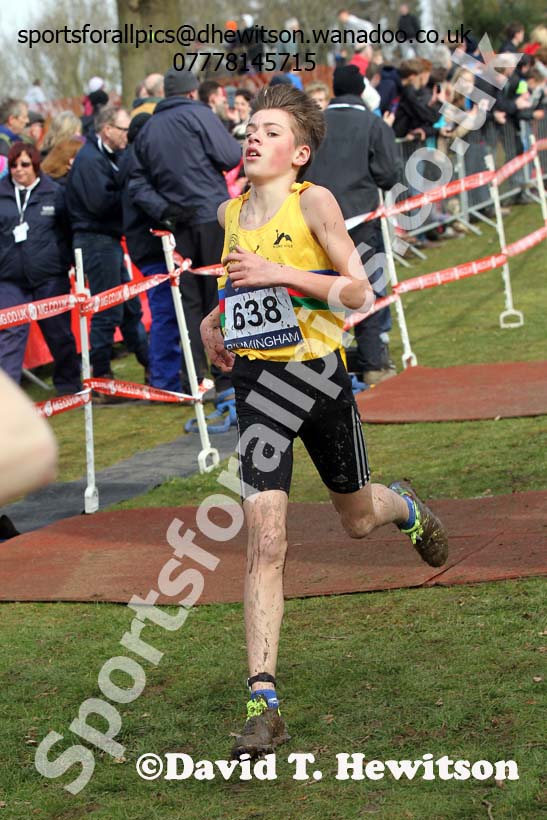 Under-13 boys Inter Counties Cross Country, Cofton Park, Birmingham. Photo: David T. Hewitson/Sports for All Pics